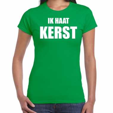 Fout kerstborrel t trui / kersttrui ik haat kerst groen dames