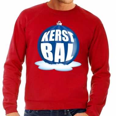 Lelijke feest kerst sweater blauwe kerstbal rode sweater heren