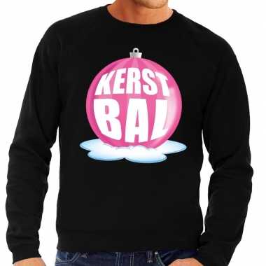 Lelijke feest kerst sweater roze kerstbal zwarte sweater heren