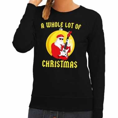 Lelijke feest kerst sweater zwart a whole lot of christmas dames
