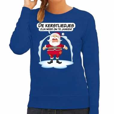 Lelijke kerstborrel trui / kersttrui kerstliedjes zijn om te janken dames