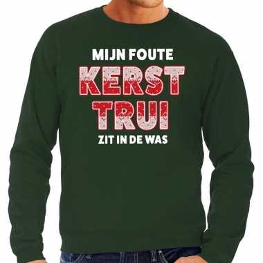 Lelijke kerstborrel trui / kersttrui mijn kersttrui zit was groen heren