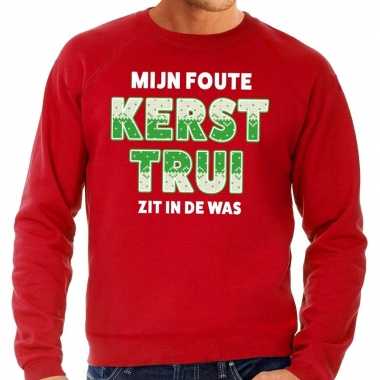 Lelijke kerstborrel trui / kersttrui mijn kersttrui zit was rood heren