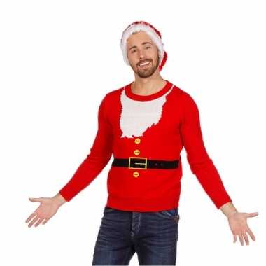 Lelijke kersttrui kerstmannen pak heren