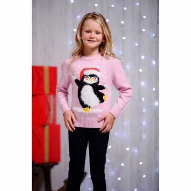 Lelijke kersttrui pinguin kids