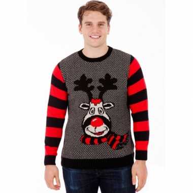 Lelijke kersttrui rudy reindeer heren
