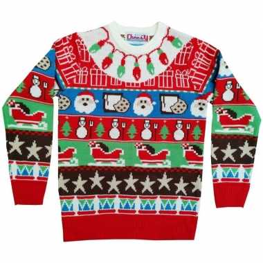 Lelijke kersttrui santas cookies