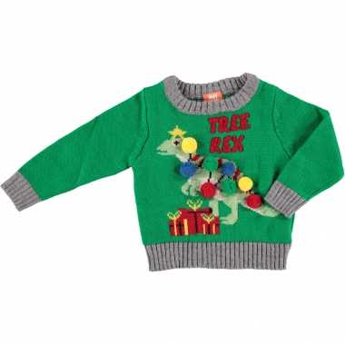 Lelijke kersttrui tree rex baby