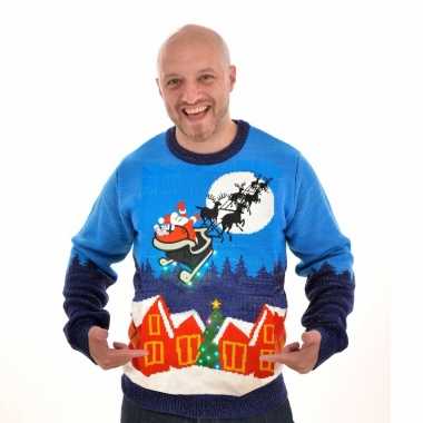 Lelijke kersttrui verlichting sleigh ride
