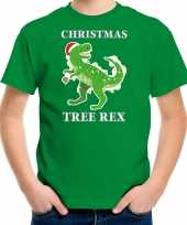 Groen kerstrui kerstkleding christmas tree rex kinderen