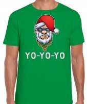 Groen kerstrui kerstkleding gangster rapper santa heren