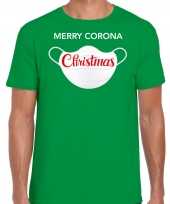 Groen kerstrui kerstkleding merry corona christmas heren