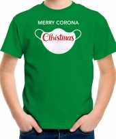 Groen kerstrui kerstkleding merry corona christmas kinderen