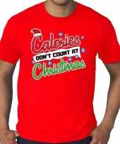 Grote maten kerstborrel trui fout kerst trui calories dont count at christmas rood heren