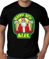 Grote maten oud nieuw kerstrui happy new beer zwart heren