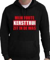 Lelijke kerstborrel hoodie mijn lelijke kersttrui zit was zwart heren