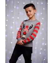 Lelijke kersttrui rendier kids 10095527