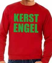 Lelijke kersttrui rood kerstengel heren