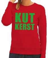 Lelijke kersttrui rood kutkerst dames