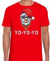 Rood kerstrui kerstkleding gangster rapper santa heren