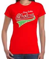 Rood kerstrui kerstkleding merry fucking christmas dames
