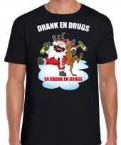 Zwart kerstrui kerstkleding drank drugs heren