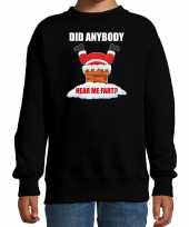 Zwarte kersttrui kerstkleding did anybody hear my fart kinderen